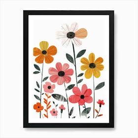 Flowers In The Garden 5 Art Print