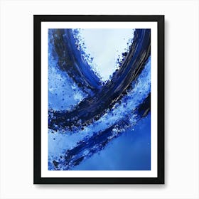 Abstract Blue Abstract Painting Art Print