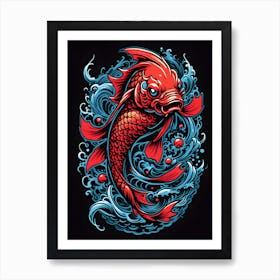 Koi Fish Art Print