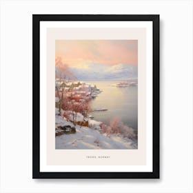 Dreamy Winter Painting Poster Troms Norway 2 Art Print