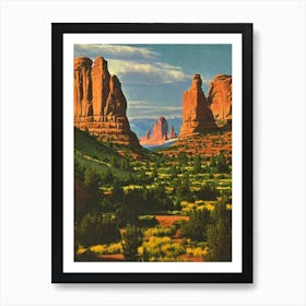 Arches National Park United States Of America Vintage Poster Art Print