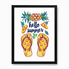 Hello Summer 3 Art Print