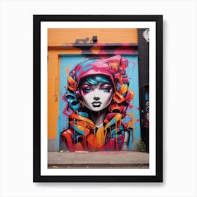 Graffiti Girl Art Print