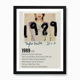 Taylor Swift 1989 Art Print