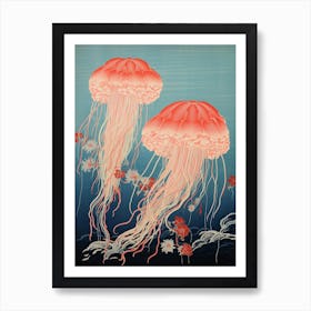 Irukandji Jellyfish Traditional Japanese Style 3 Art Print