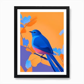 Eastern Bluebird Pop Matisse 2 Bird Art Print