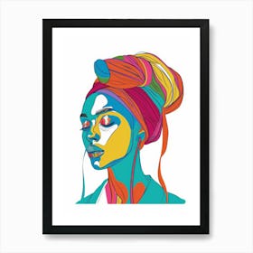 Afro-American Woman 34 Art Print