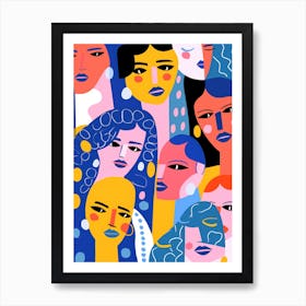 Portrait Of Women Art Print