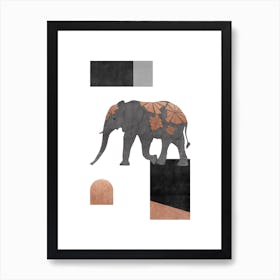 Elephant Mosaic Ii Art Print