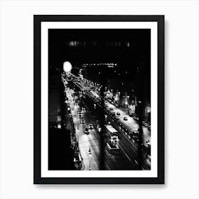 City At Night 1 Art Print