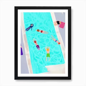 Swimmers 1 Art Print