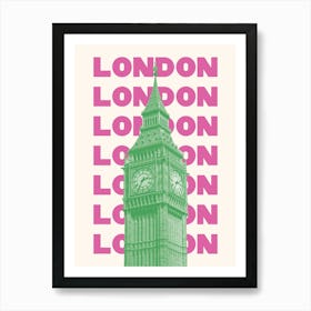 London Pink Art Print