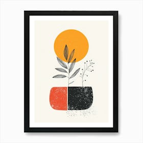 Plant In A Pot 6 Art Print