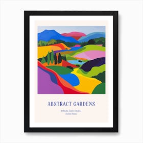 Colourful Gardens Biltmore Estate Gardens Usa 2 Blue Poster Art Print