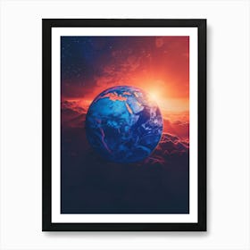 Earth In The Sky Art Print