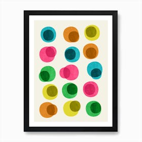 An Array Of Circles Art Print