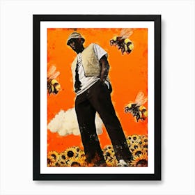 flowers boy 3 Art Print