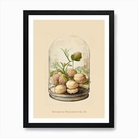 Vintage Botanical Macaroons 06 Art Print