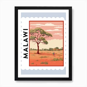 Malawi Travel Stamp Poster Art Print