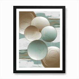 Abstract Circles Canvas Art Art Print