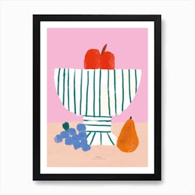 Bowl Of Fruits Art Print