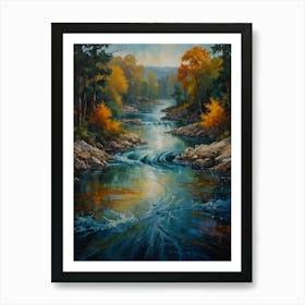 Autumn River 2 Art Print