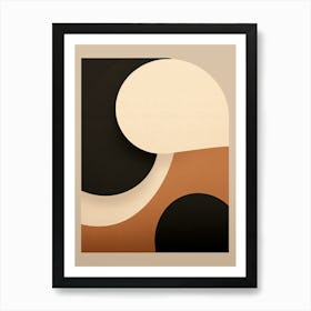 Black And White Ingolstadt Geometric Harmony Art Print