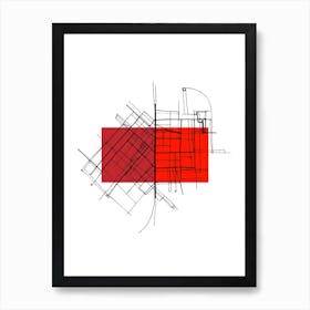 Red Market Art Print