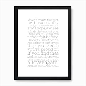 The Best Of It Art Print