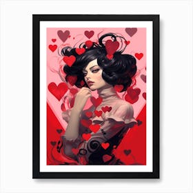 Alice In Wonderland The Queen Of Hearts Fashion Portrait 3 Poster