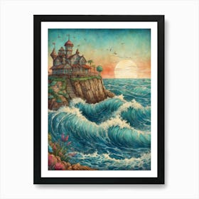 House On The Beach 1 Art Print