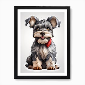 Schnauzer Dog 1 Art Print