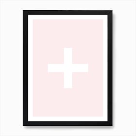 Pink Cross Art Print