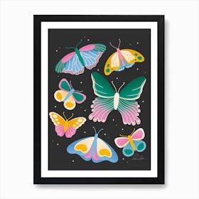 Cosmic Butterflies Art Print