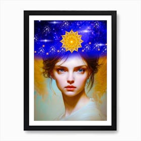 Angels And Stars Art Print