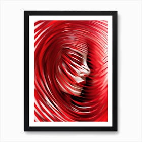 Abstract Portrait Of A Woman Art Print