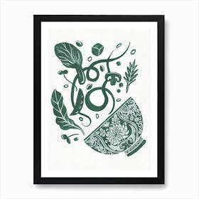 Vegan Ramen by Jaron Su Art Print