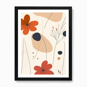 Abstract Floral Painting 47 Art Print