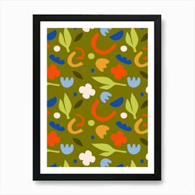 Olive Meadow Art Print