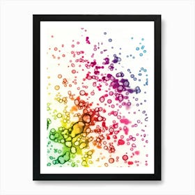 Watercolor Abstraction Colorful Rainbow 1 Art Print