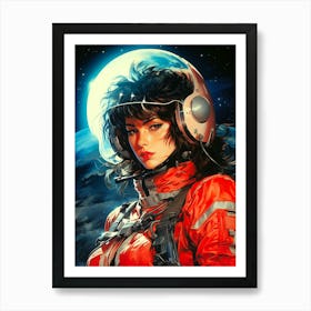 Space Girl Art Print