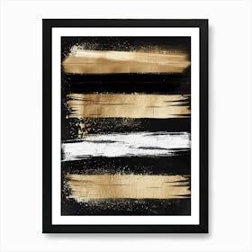 Gold And Black Canvas Print 12 Art Print