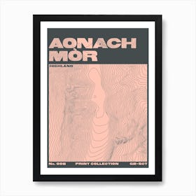 Aonach Mòr - Scottish Munro Mountain Art Print