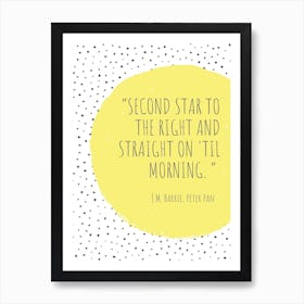 Til Morning Peter Pan  Art Print