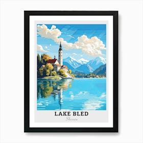 Lake Bled Travel Art Print