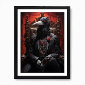 Crow King 3 Art Print