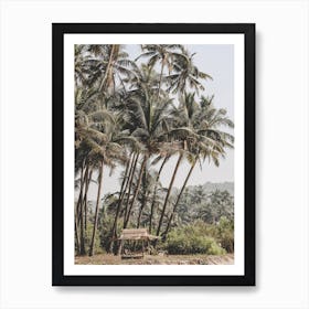 Palm Trees On The Beach 1 Art Print