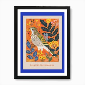 Spring Birds Poster Eurasian Sparrowhawk 2 Art Print