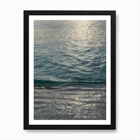 Sea water and subtle reflections of sunlight 2 Art Print