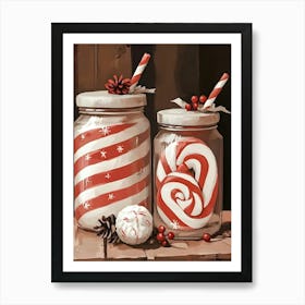 Candy Canes 2 Art Print